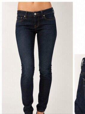 PAIGE Verdugo Dusk Low Rise Skinny Jeans Y2K Made USA Size 26